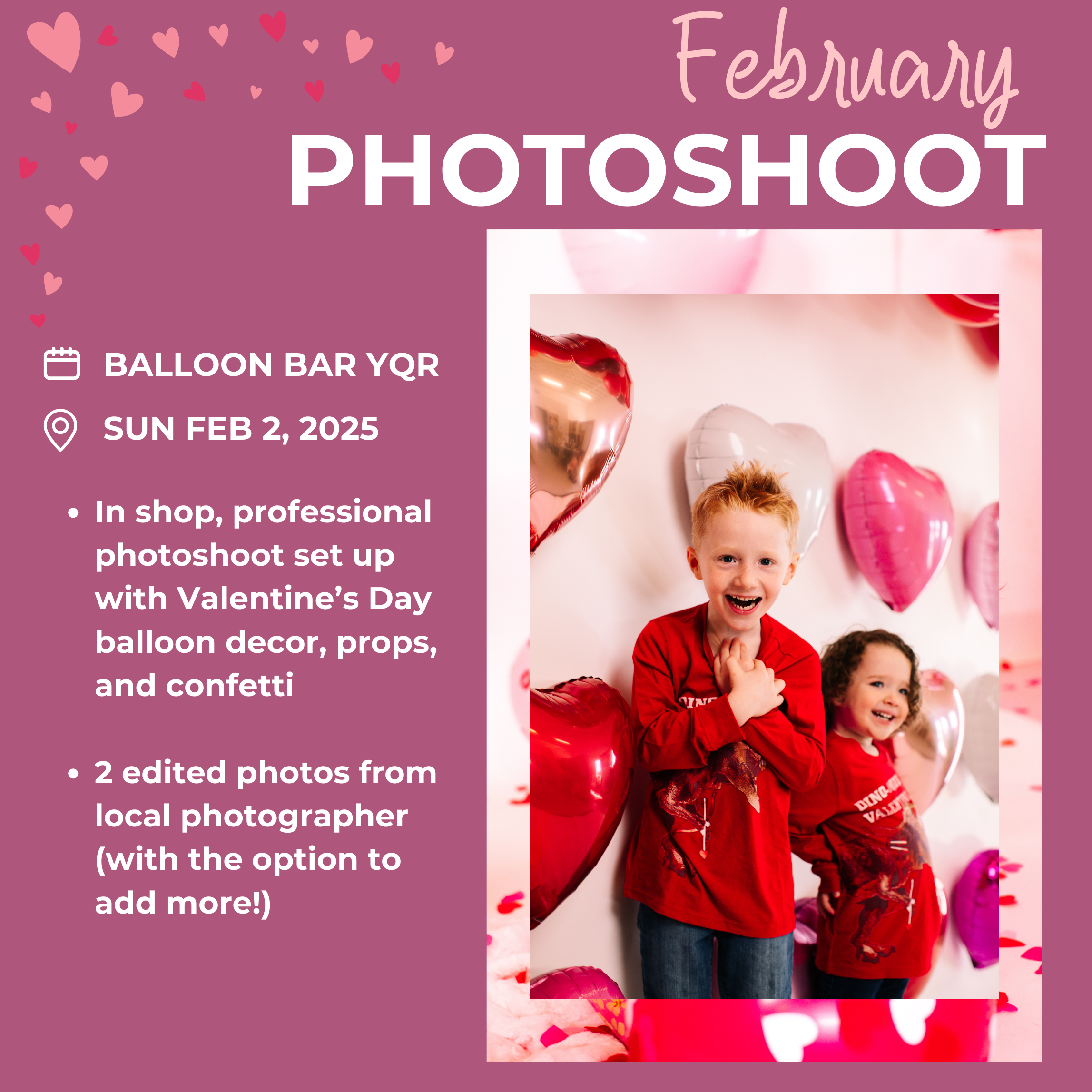 Valentine's Day Photoshoot - Sunday February 2, 2025