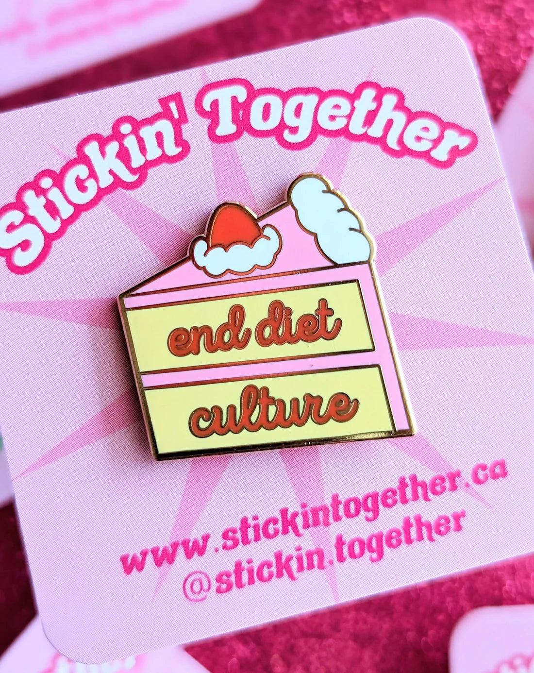 End Diet Culture Enamel Pin